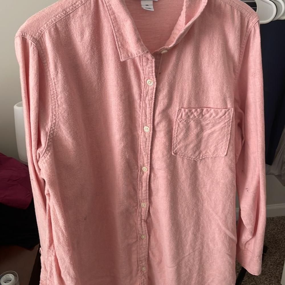 XXl pink button down